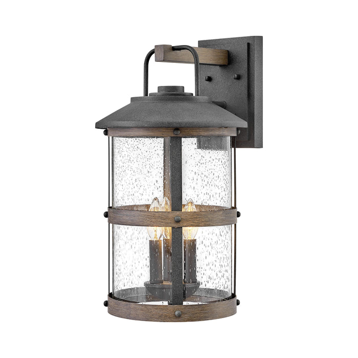 Lakehouse Outdoor Wall Light in Aged Zinc (Large).