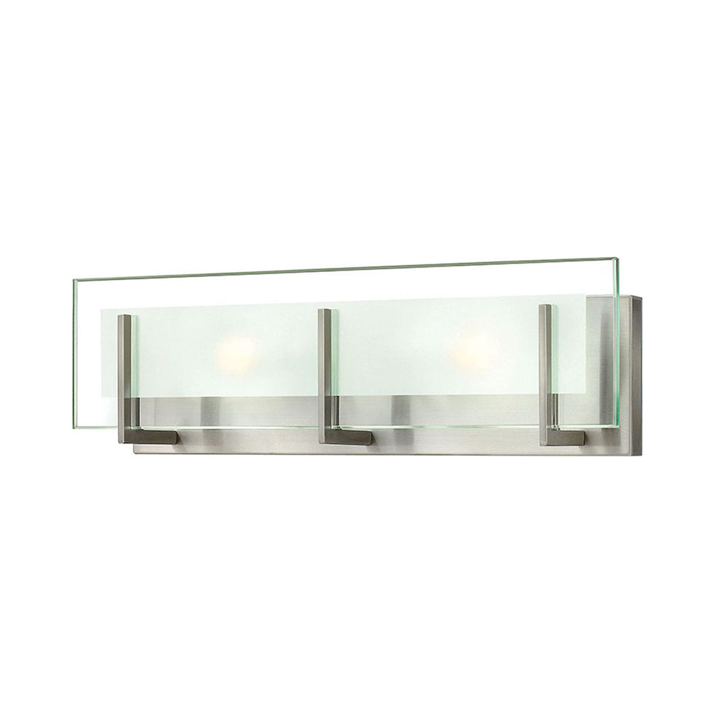 Latitude Bath Vanity Light in Brushed Nickel (2-Light).