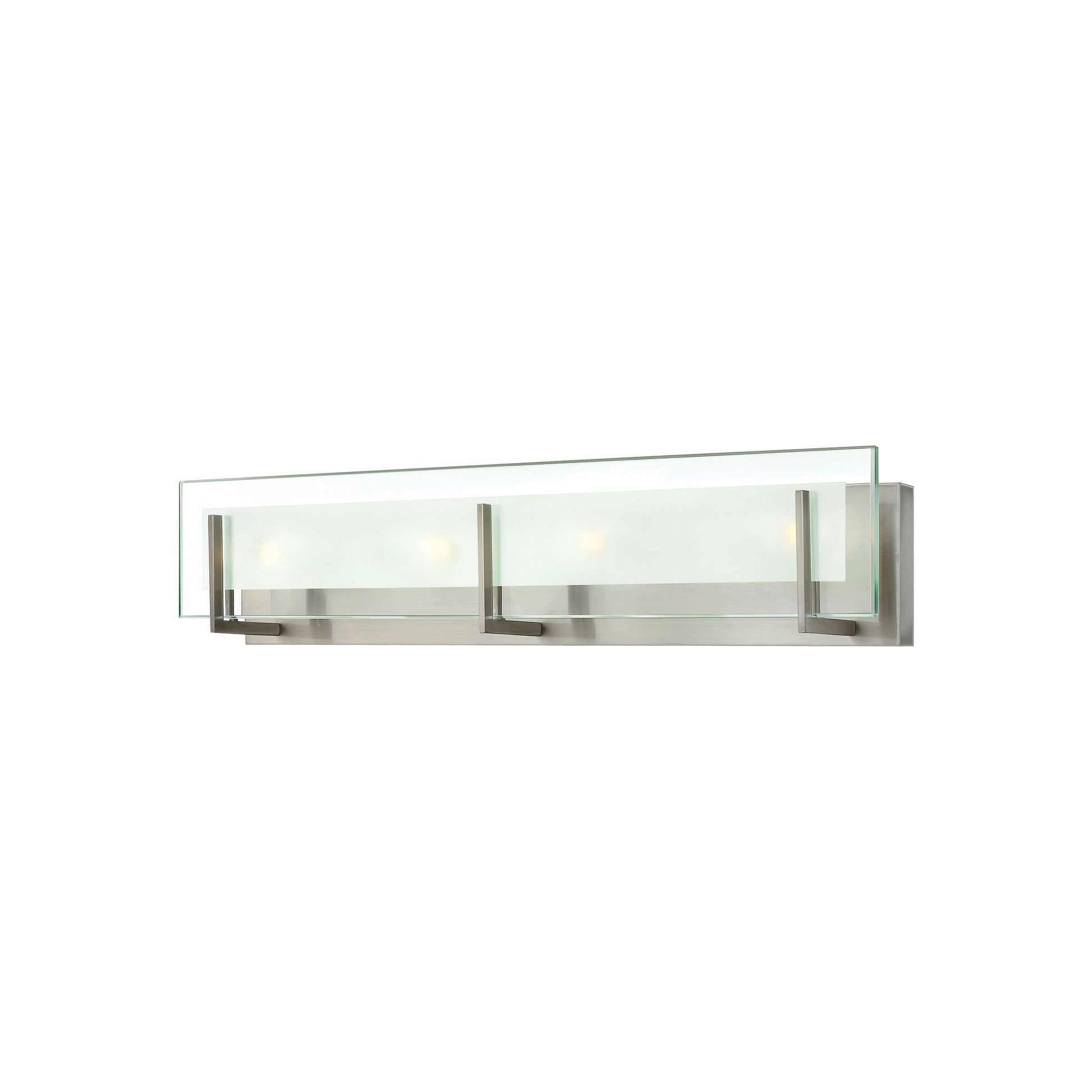 Latitude Bath Vanity Light in Brushed Nickel (4-Light).