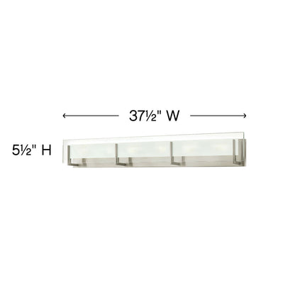 Latitude Bath Vanity Light - line drawing.