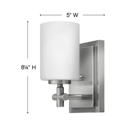 Laurel Bath Wall Light - line drawing.