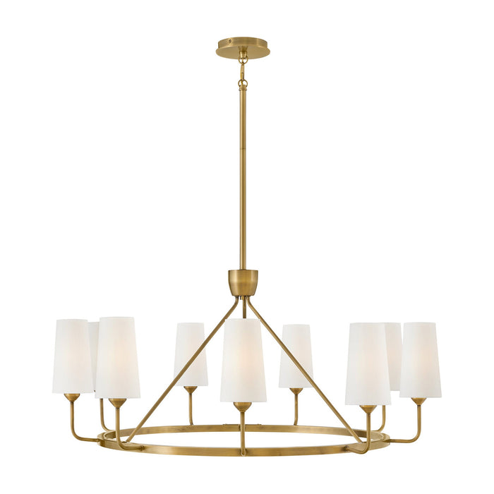 Lewis Pendant Light in Heritage Brass (Large).