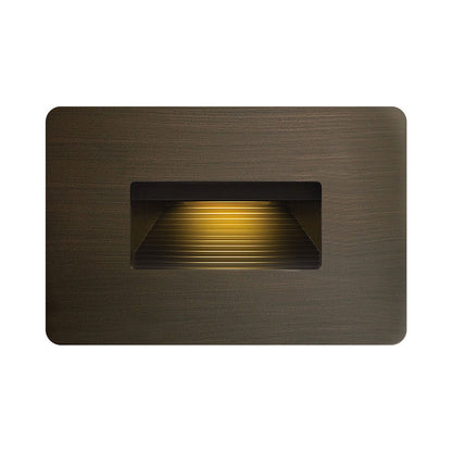 Luna LED Step Light in Horizontal/Matte Bronze.