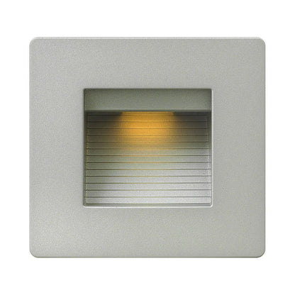 Luna LED Step Light in Horizontal Double Gang/Titanium.