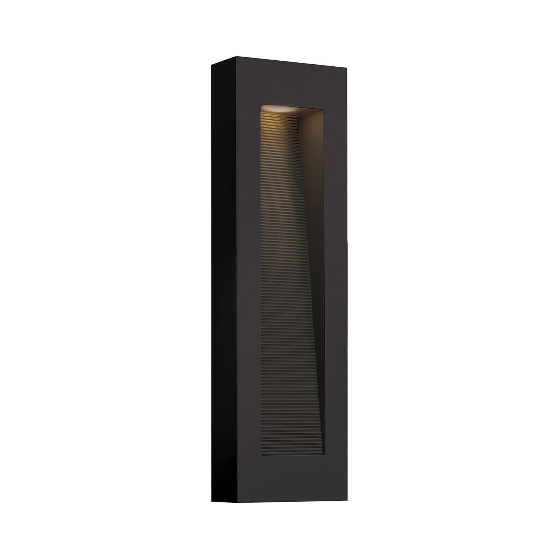 Luna Tall Outdoor Wall Light in Rectangular Large/Bronze.