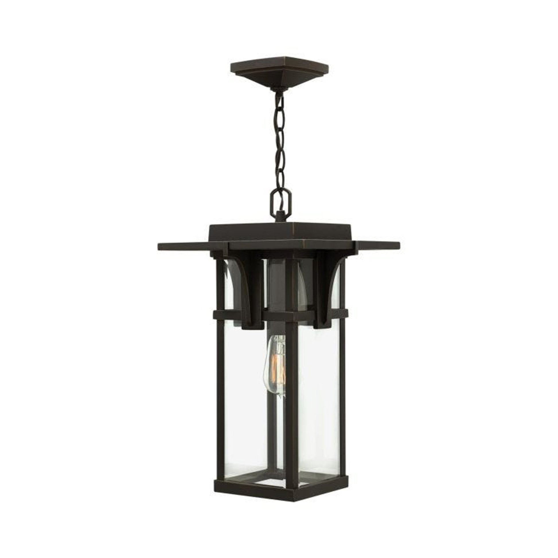 Manhatten Outdoor Pendant Light in Clear Beveled/Incandescent.