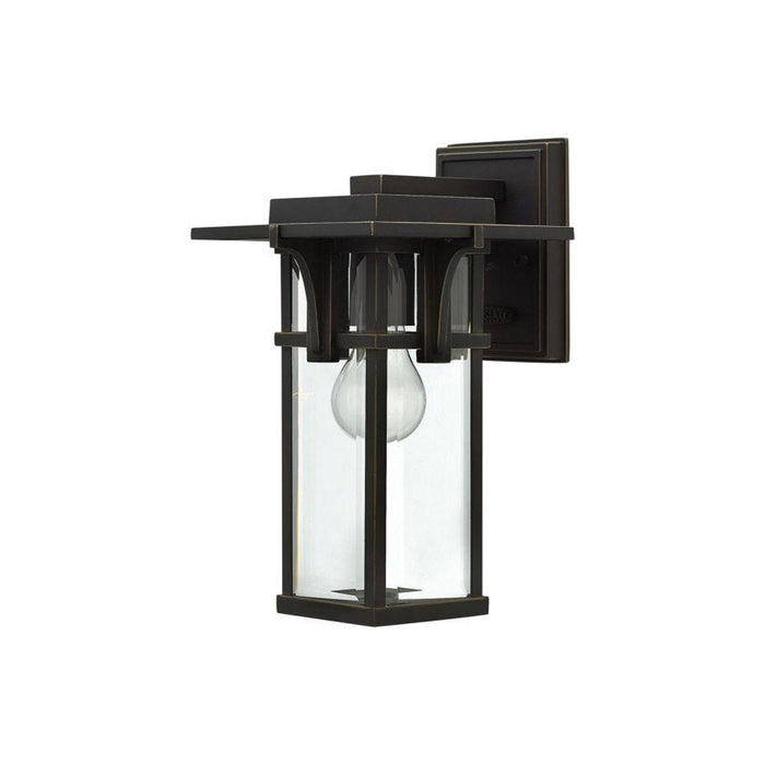 Manhattan Outdoor Wall Light in Clear Beveled/Incandescent (Small).