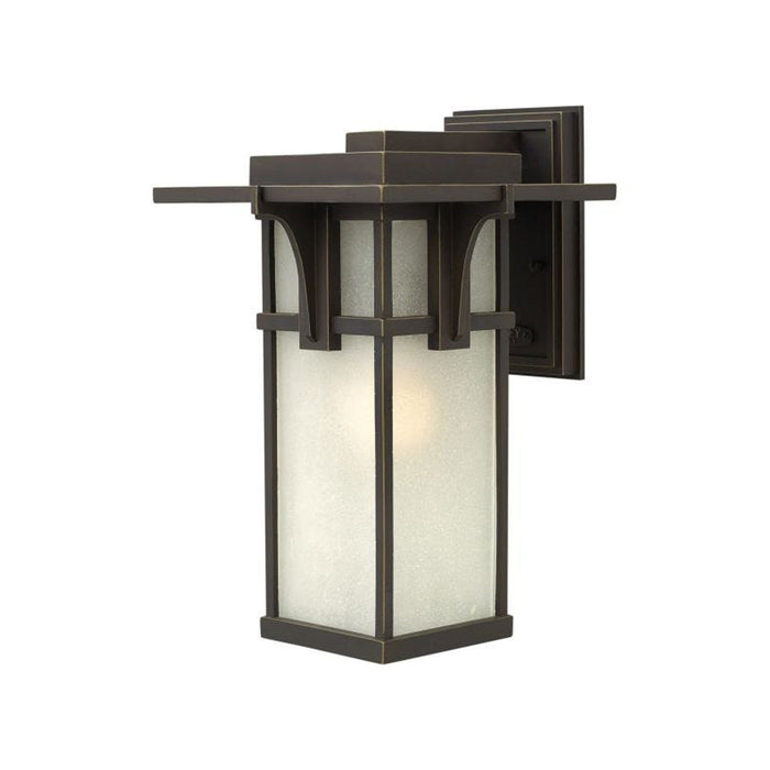 Manhattan Outdoor Wall Light in Etched Seedy/Incandescent (Medium).
