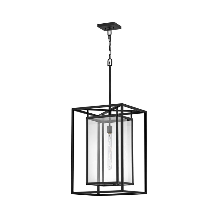 Max Outdoor LED Pendant Light in Black.