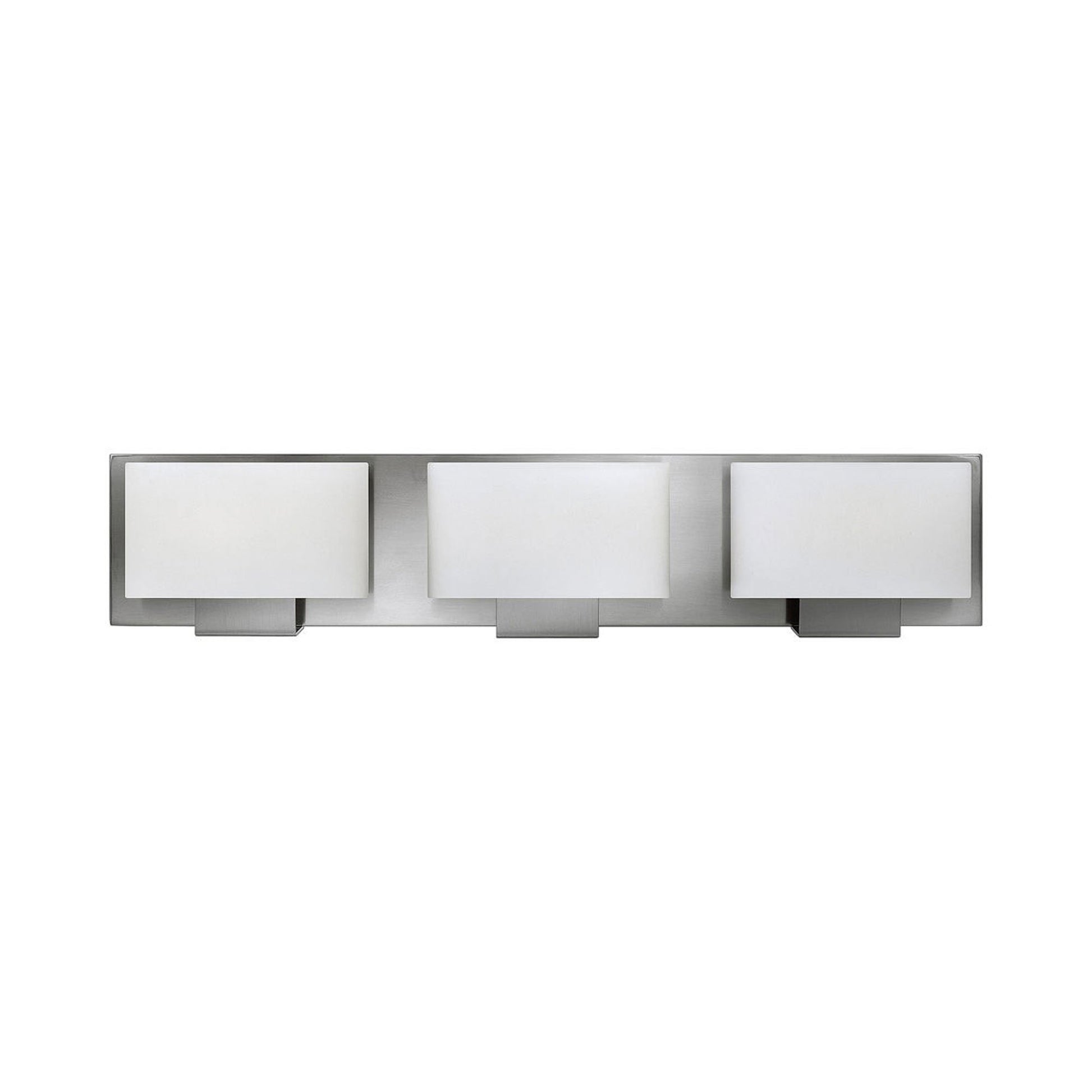 Mila Bath Vanity Light in Brushed Nickel (3-Light).