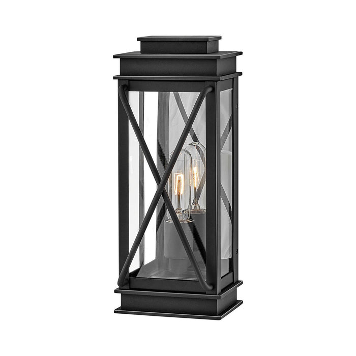 Montecito Outdoor Wall Light in Museum Black (Small).