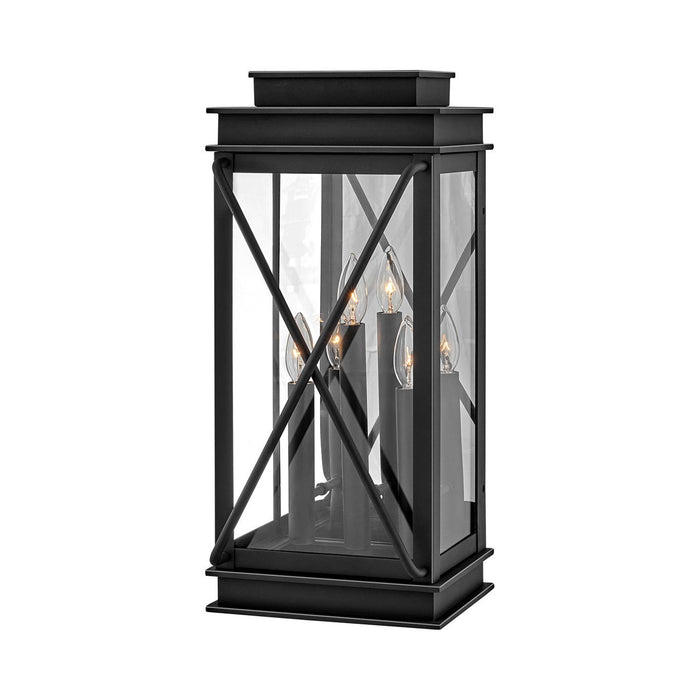 Montecito Outdoor Wall Light in Museum Black (Large).