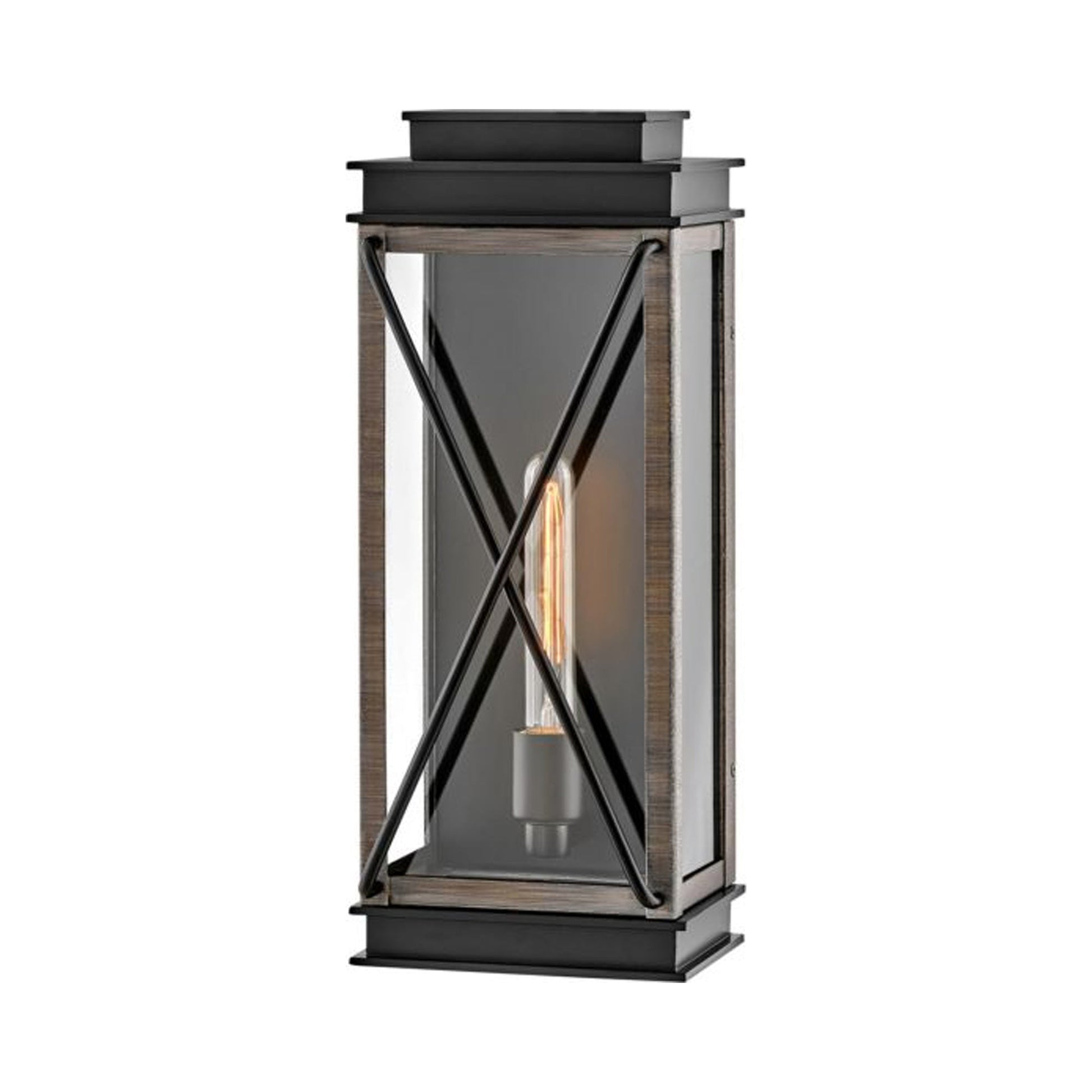Montecito Outdoor Wall Light in Black (Medium).
