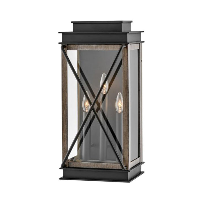 Montecito Outdoor Wall Light in Black (Large).
