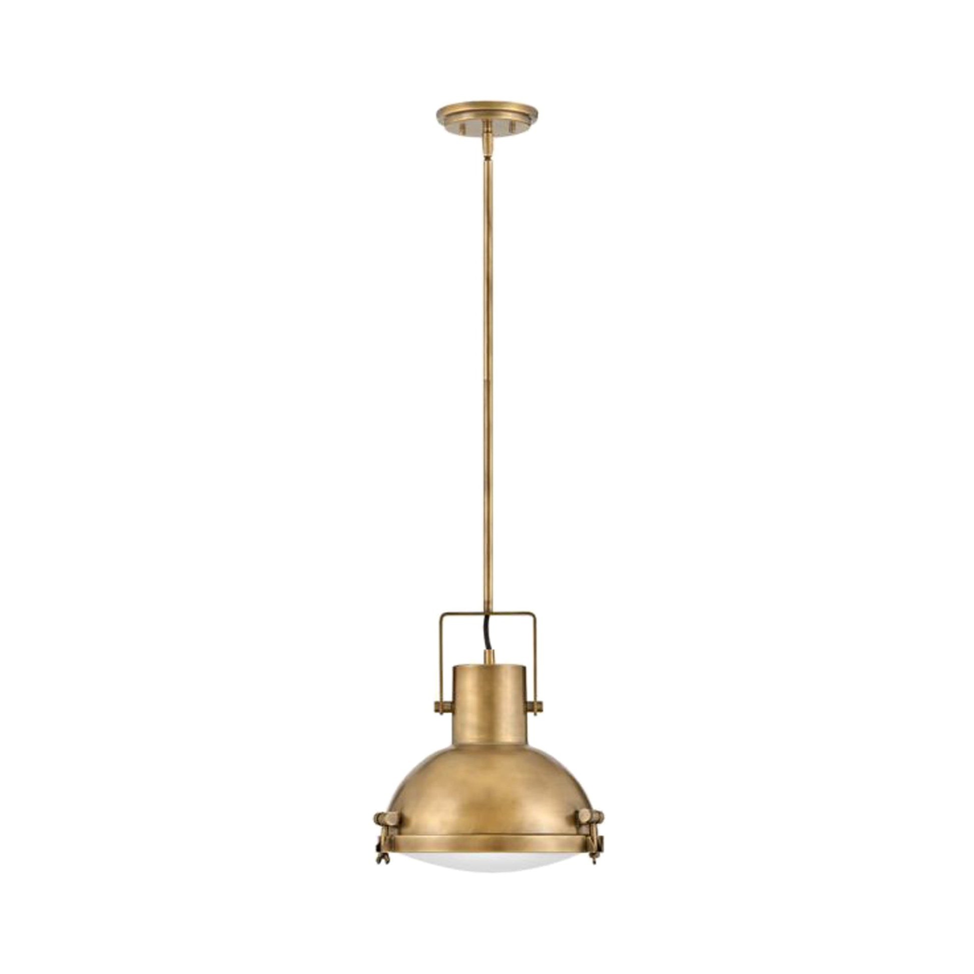 Nautique Pendant Light in Small/Heritage Brass/Heritage Brass.