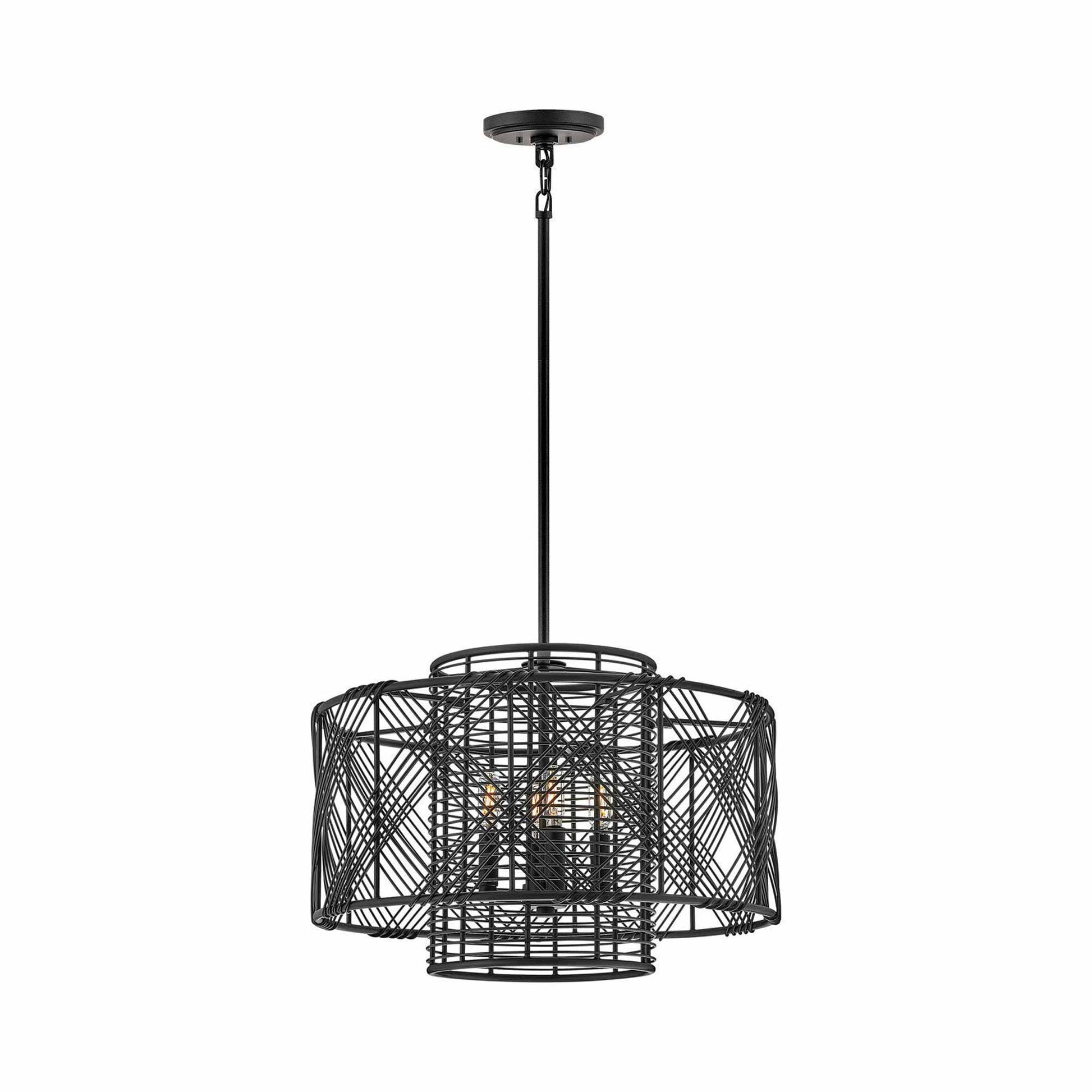 Nikko Chandelier in Black (4-Light).