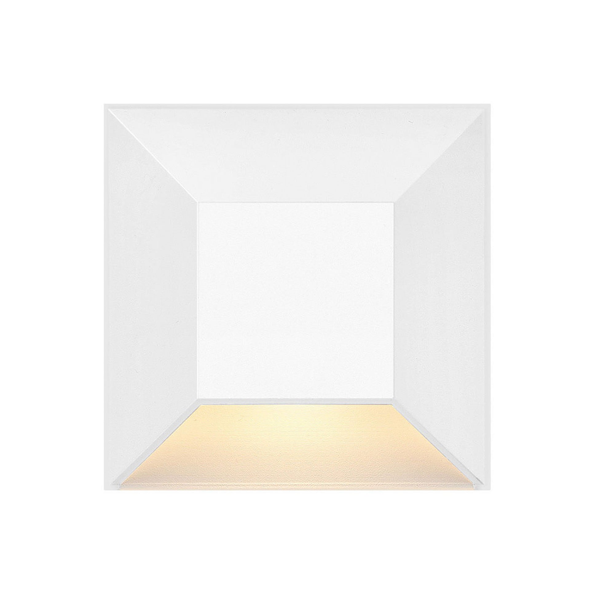 Nuvi Square LED Deck Light in Matte White.