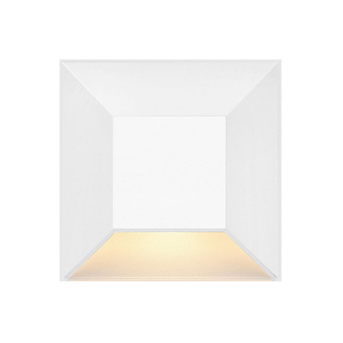 Nuvi Square LED Deck Light in Matte White.