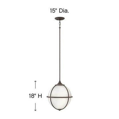 Odeon Pendant Light - line drawing.