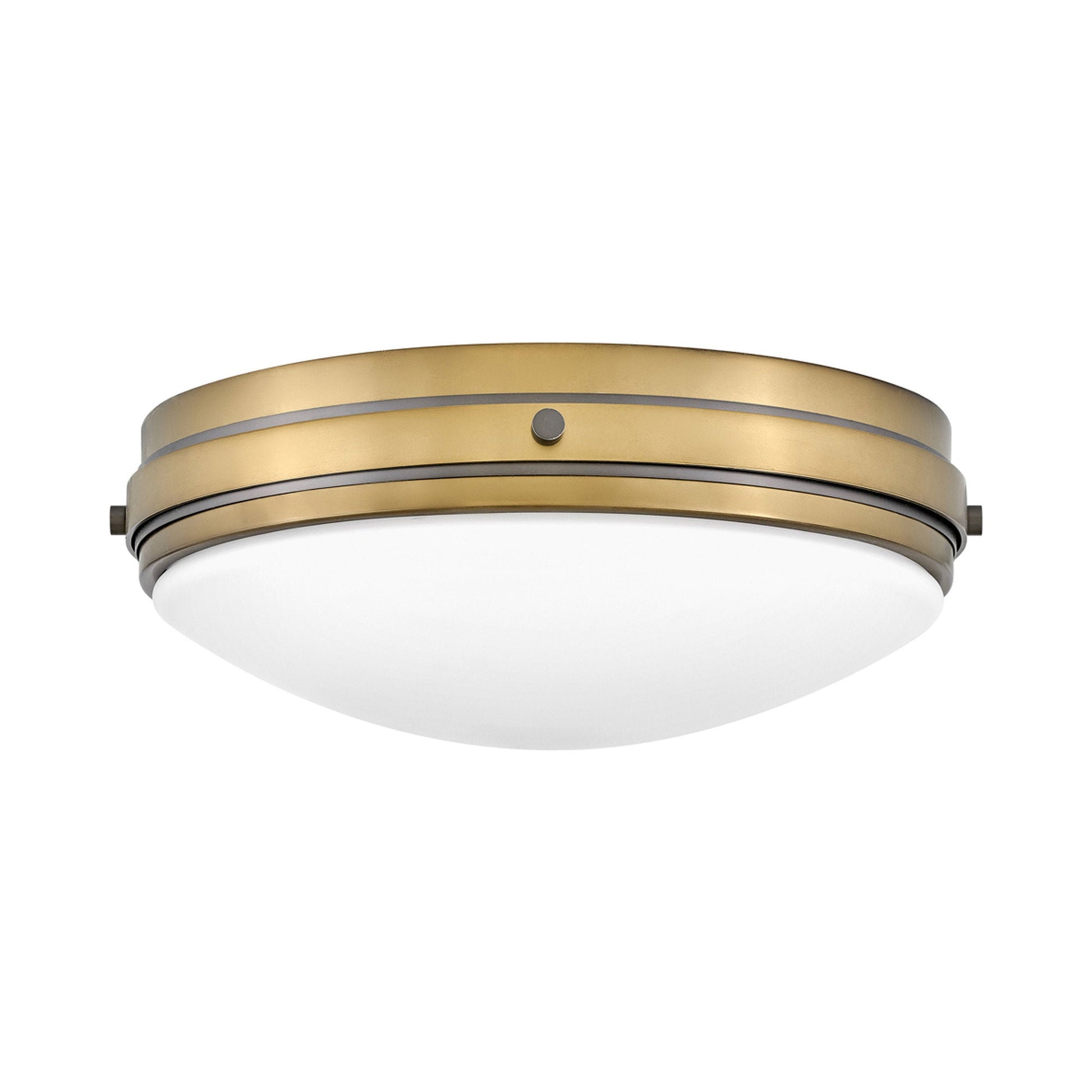 Oliver Flush Mount Ceiling Light in Heritage Brass (Medium).