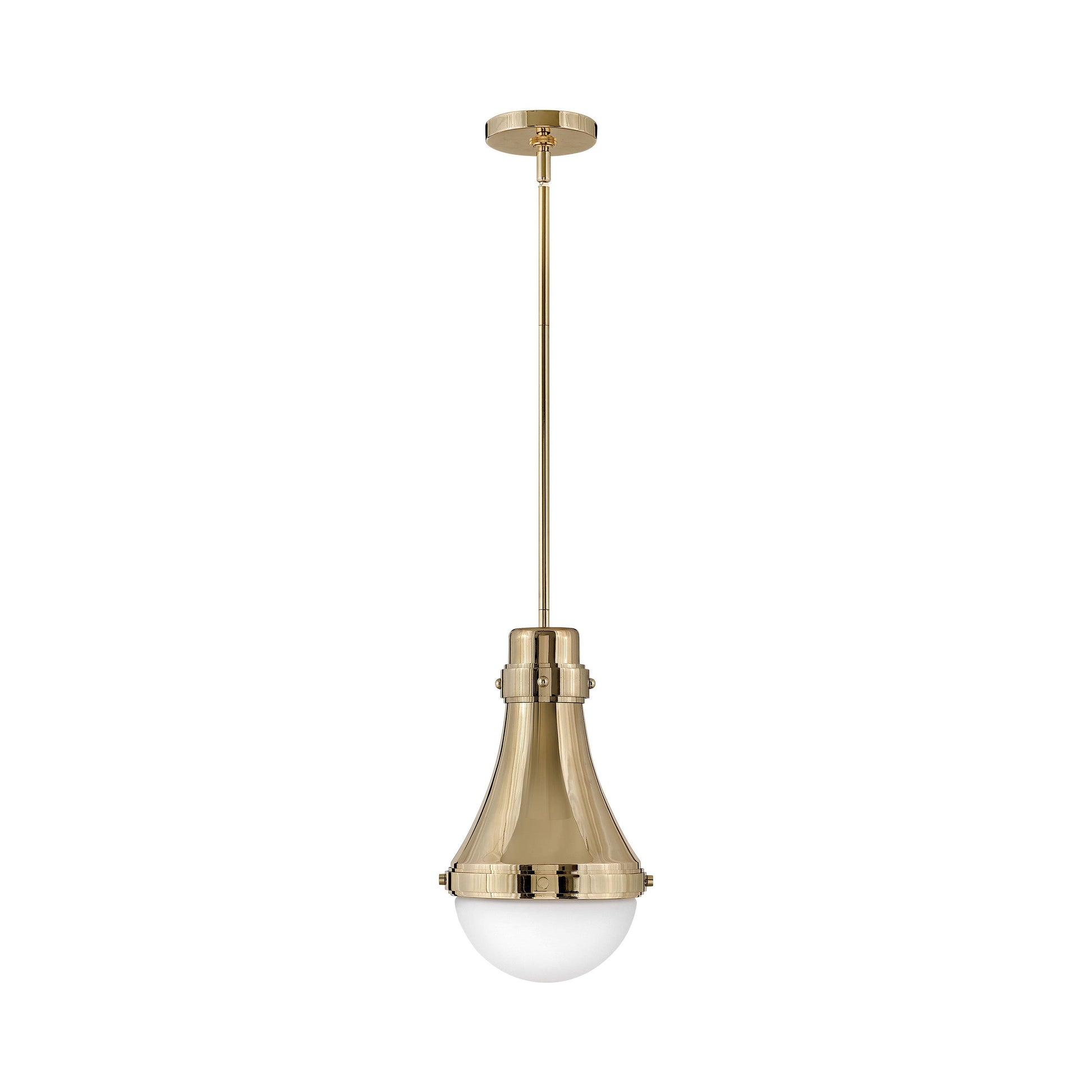 Oliver Pendant Light in Bright Brass (Small).