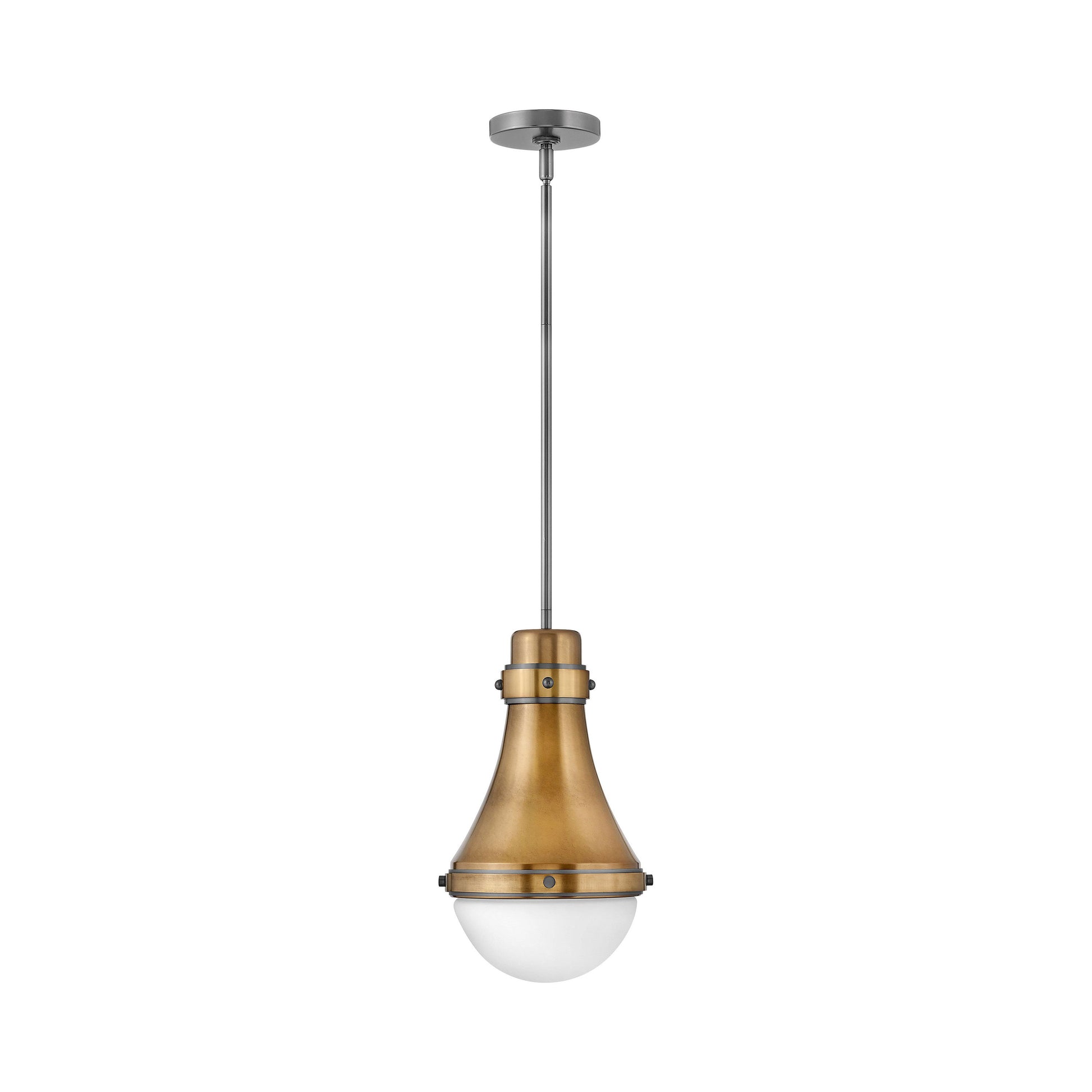 Oliver Pendant Light in Heritage Brass (Small).