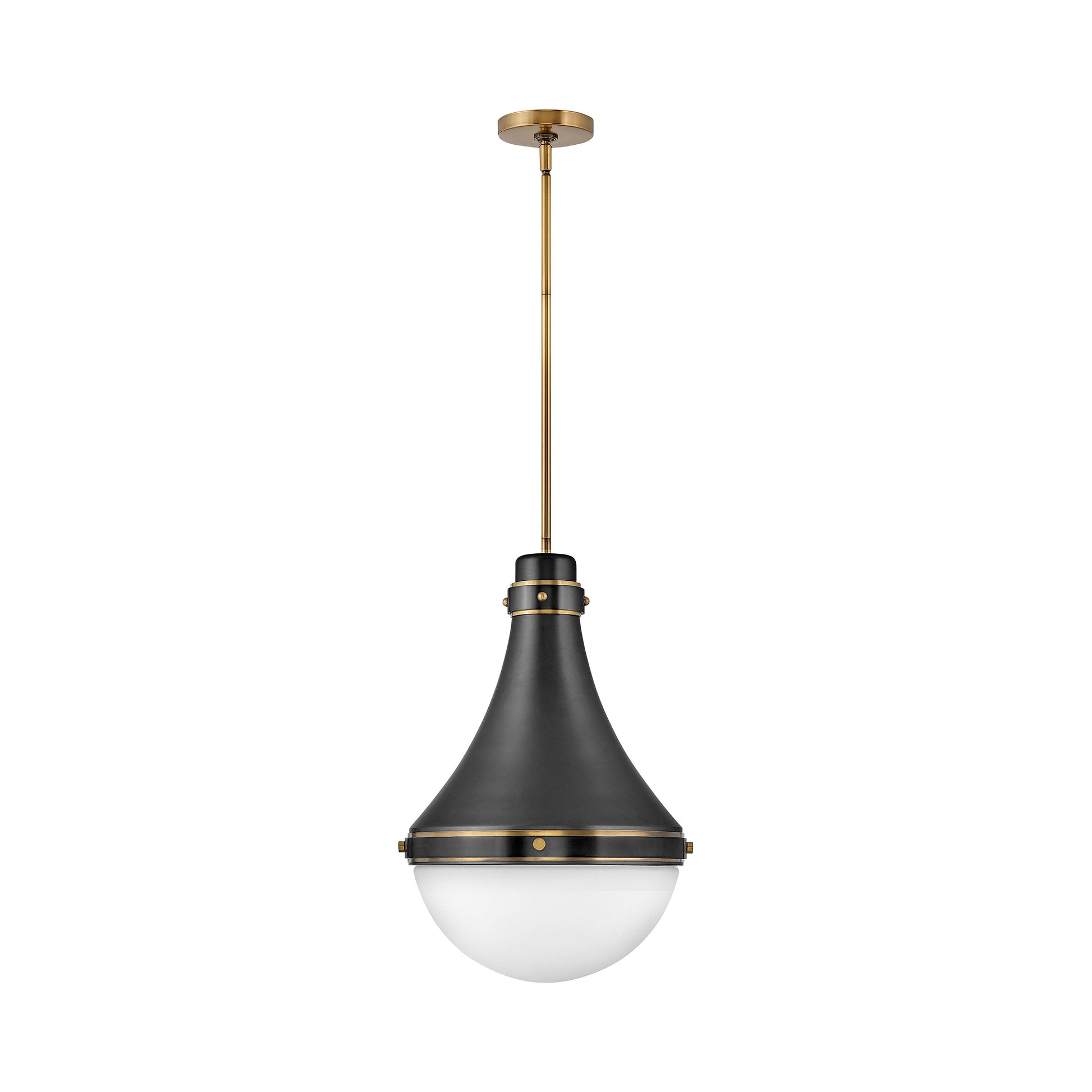 Oliver Pendant Light in Black (Medium).