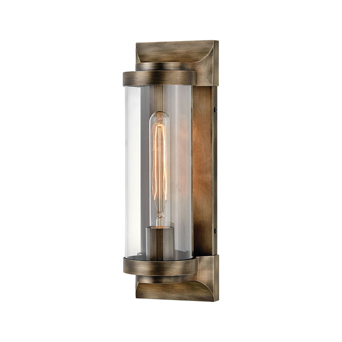 Pearson Outdoor Wall Light in Medium/Burnished Bronze.