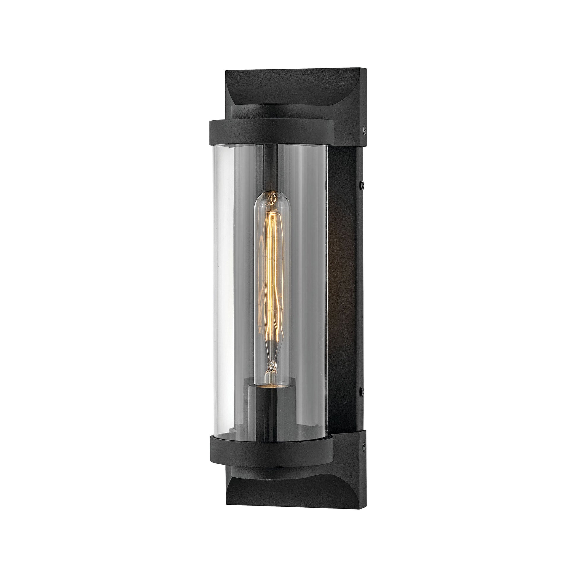 Pearson Outdoor Wall Light in Medium/Textured Black.