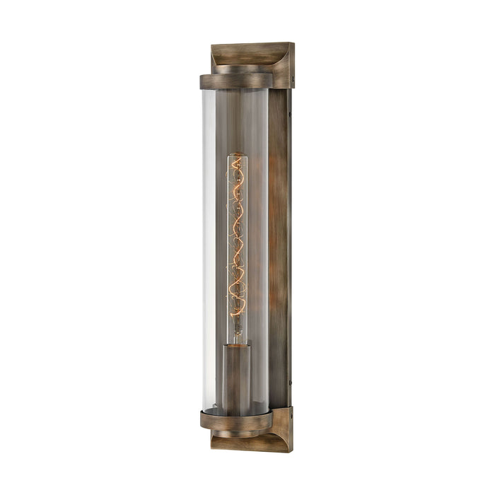 Pearson Outdoor Wall Light in Large/Burnished Bronze.