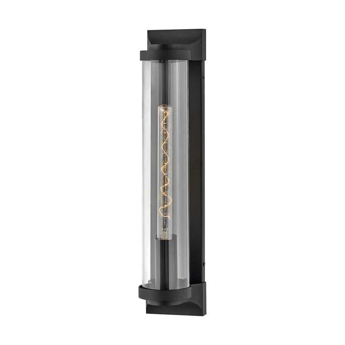 Pearson Outdoor Wall Light in Large/Textured Black.