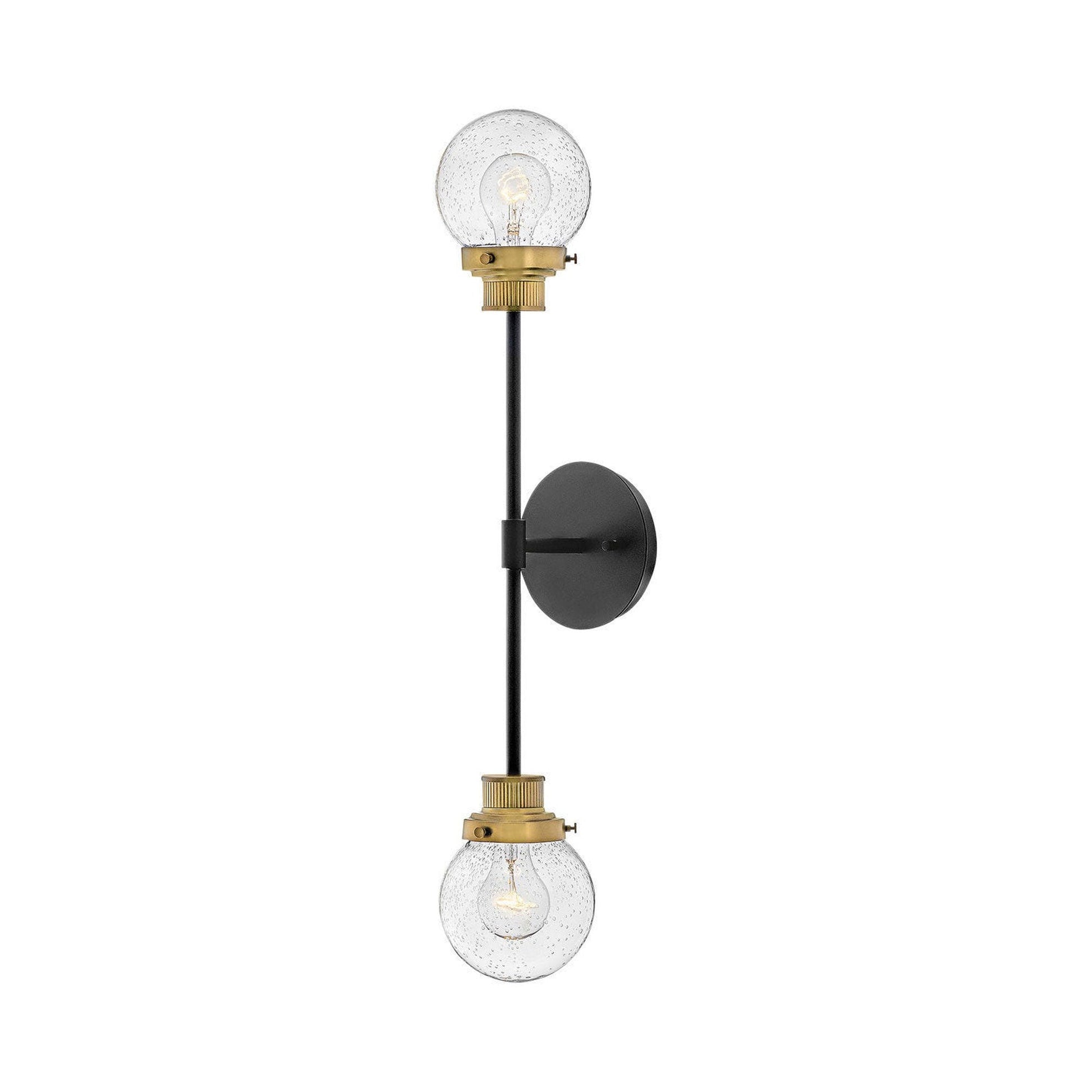 Poppy Wall Light in Heritage Brass.