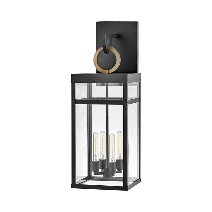 Porter Outdoor Wall Light in XX-Large/Black.