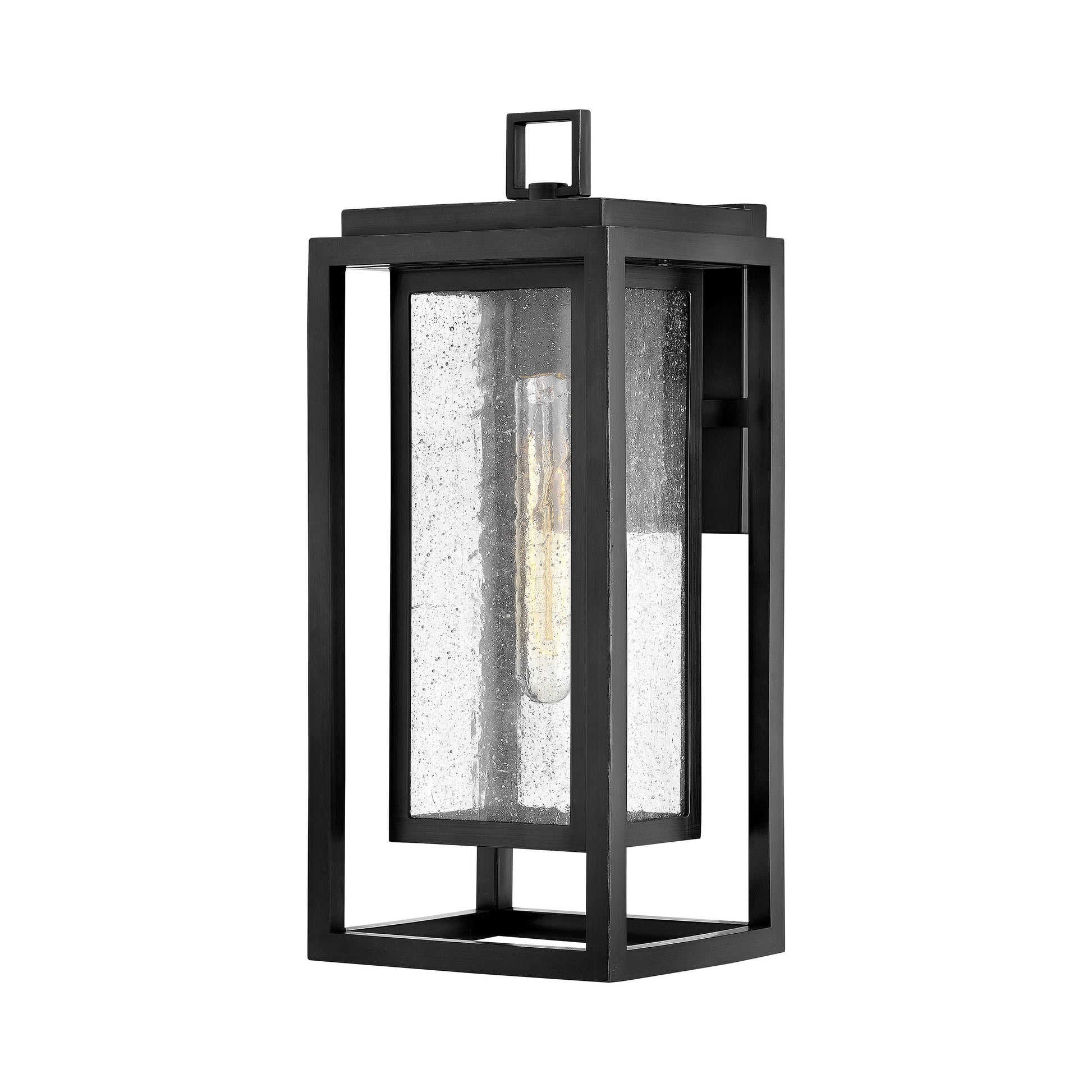 Republic Outdoor Wall Light in Black (Medium).