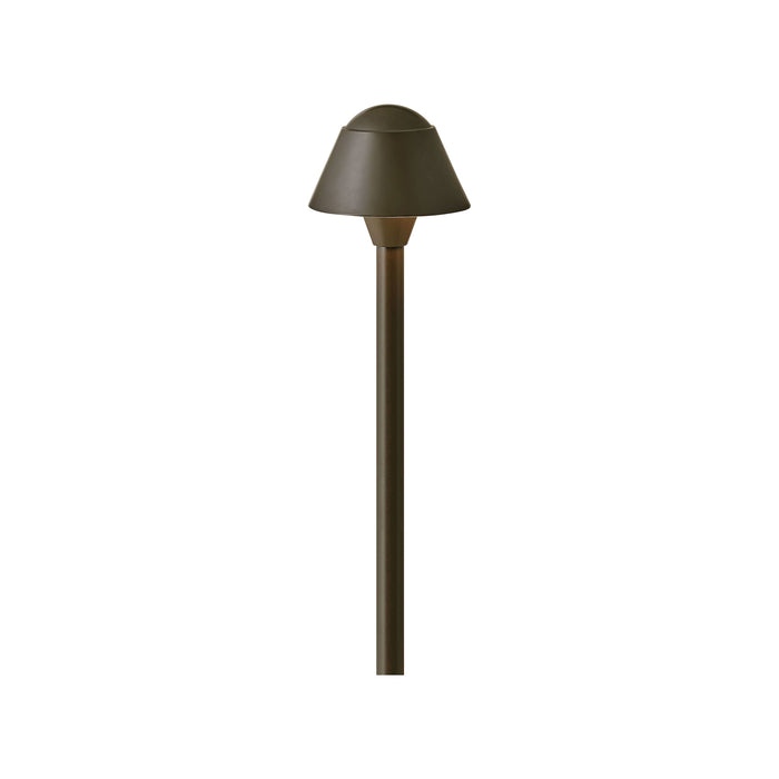 Rex LED Path Light in Small/Bronze.