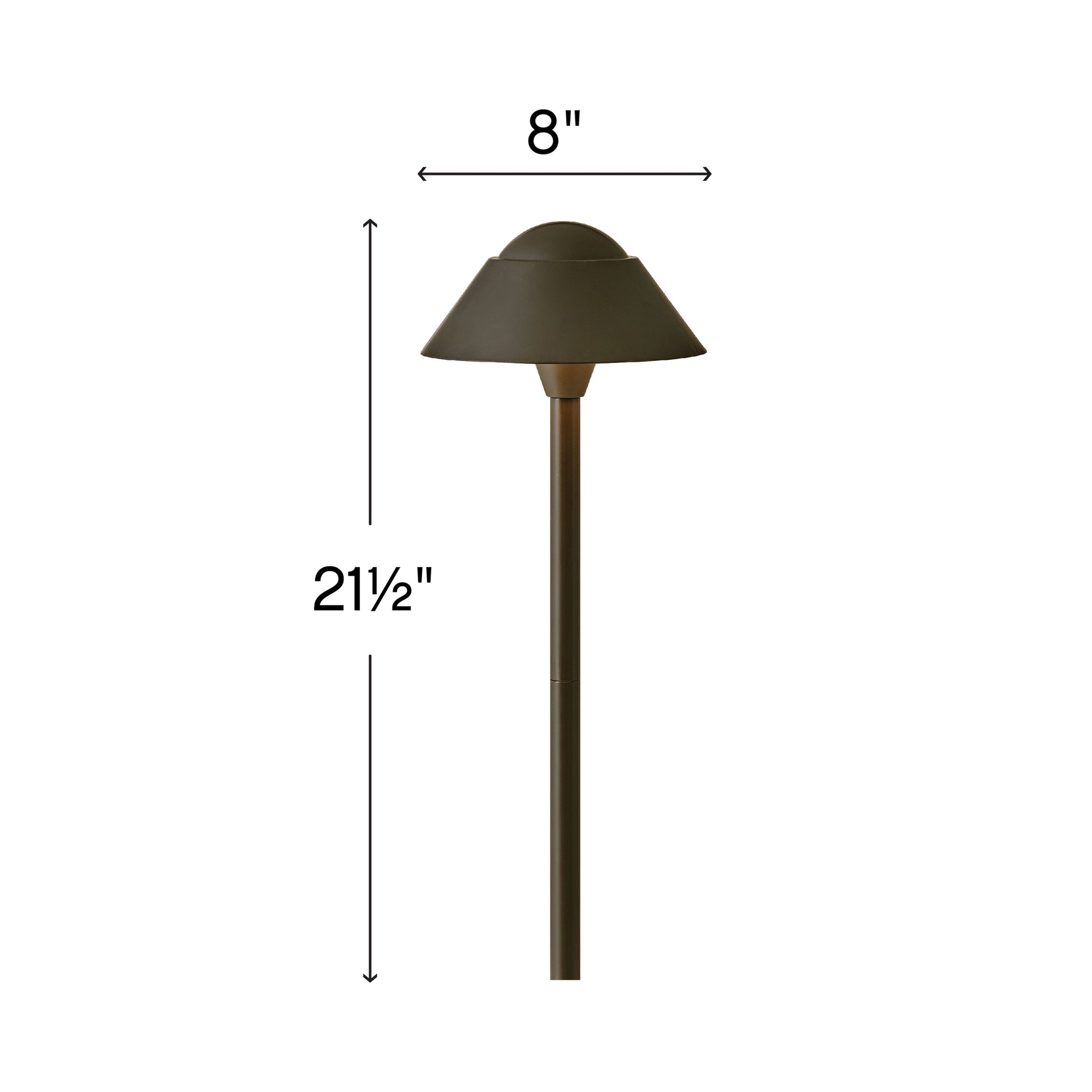 Rex LED Path Light - line drawing.