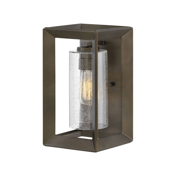 Rhodes Outdoor Wall Light in Small/Warm Bronze.