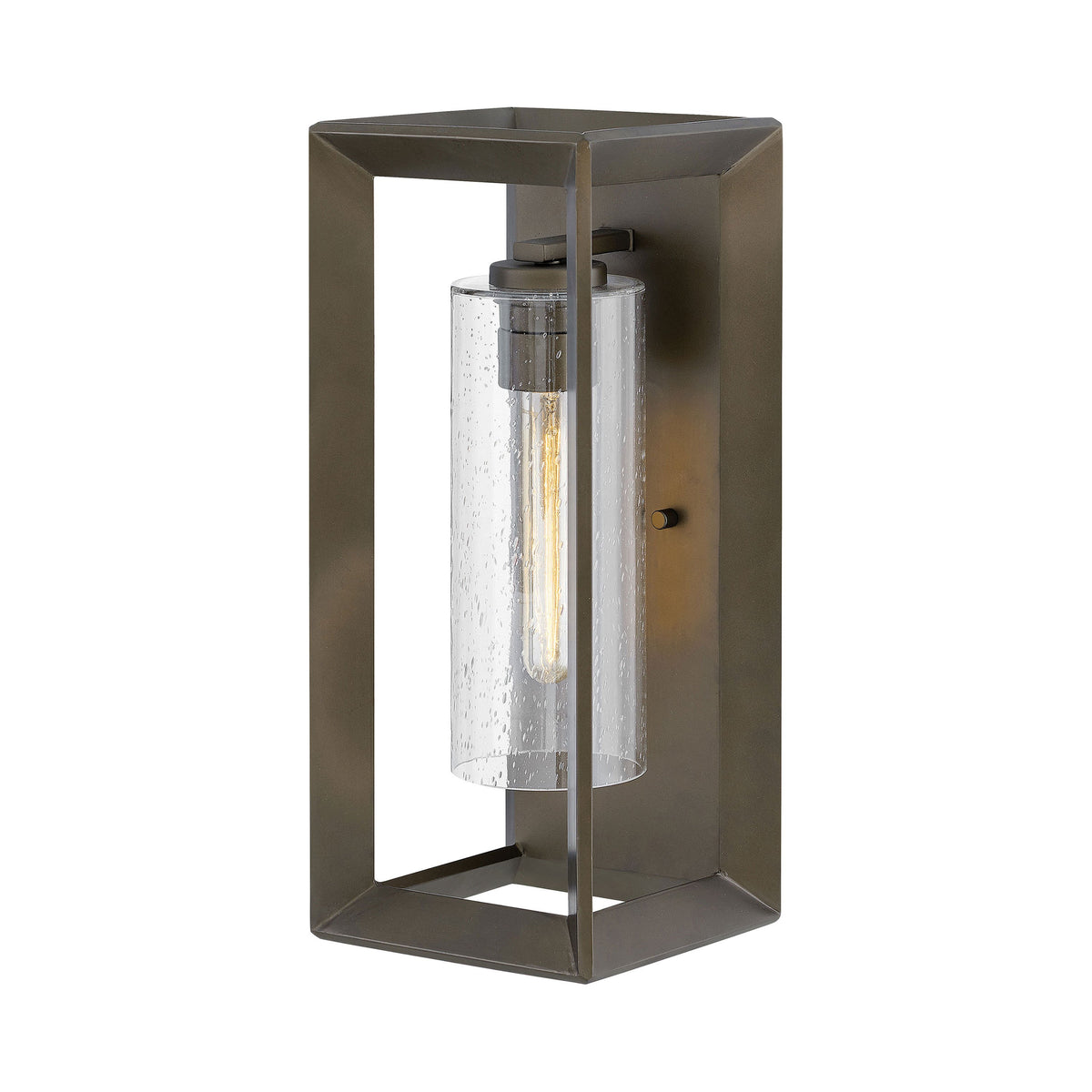 Rhodes Outdoor Wall Light in Medium/Warm Bronze.