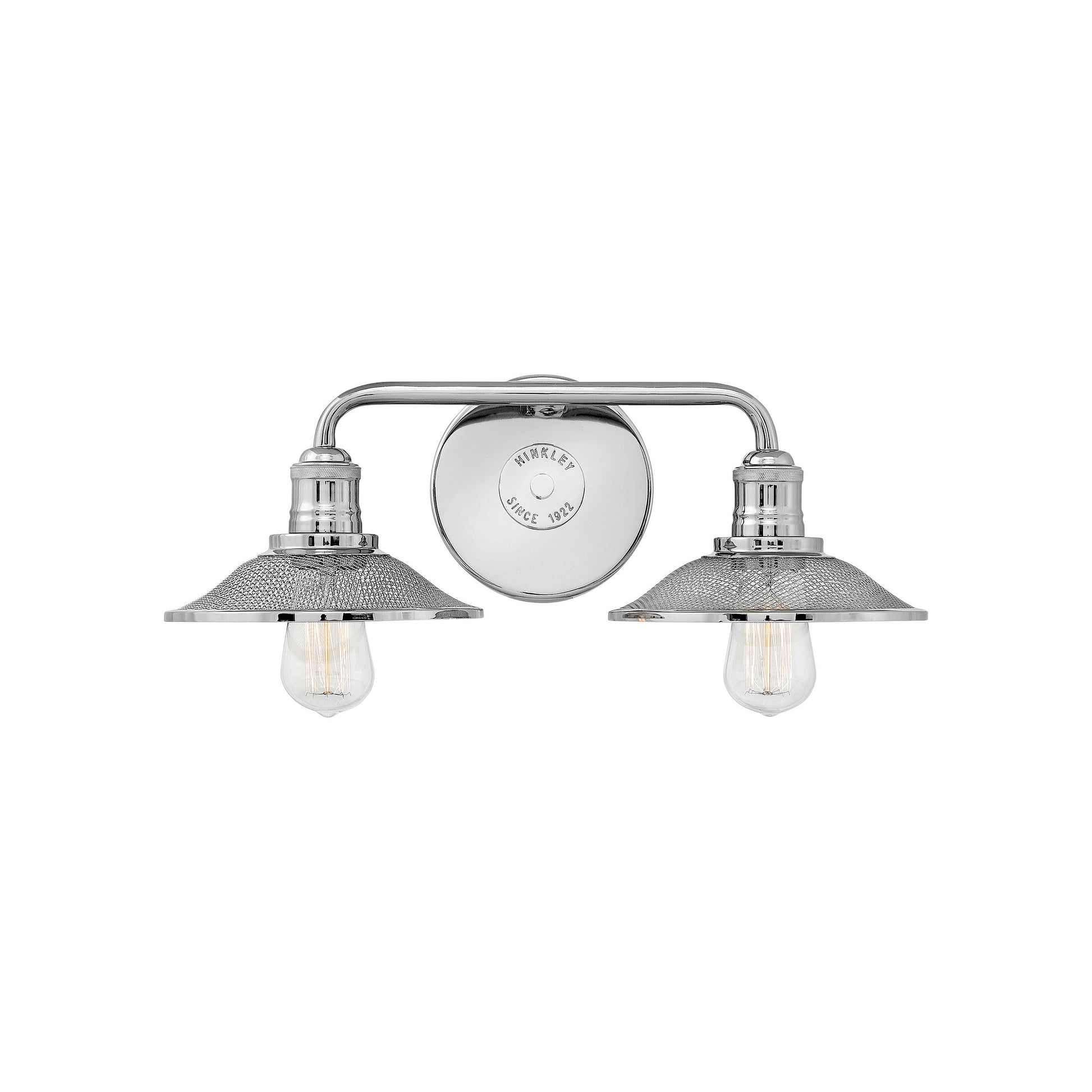 Rigby Bath Vanity Light in Polished Nickel (2-Light).