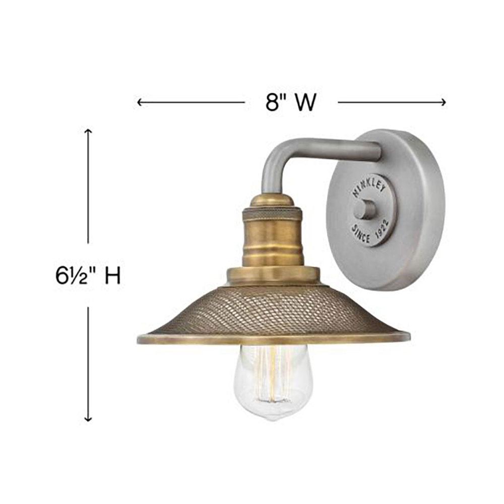 Rigby Bath Wall Light - line drawing.