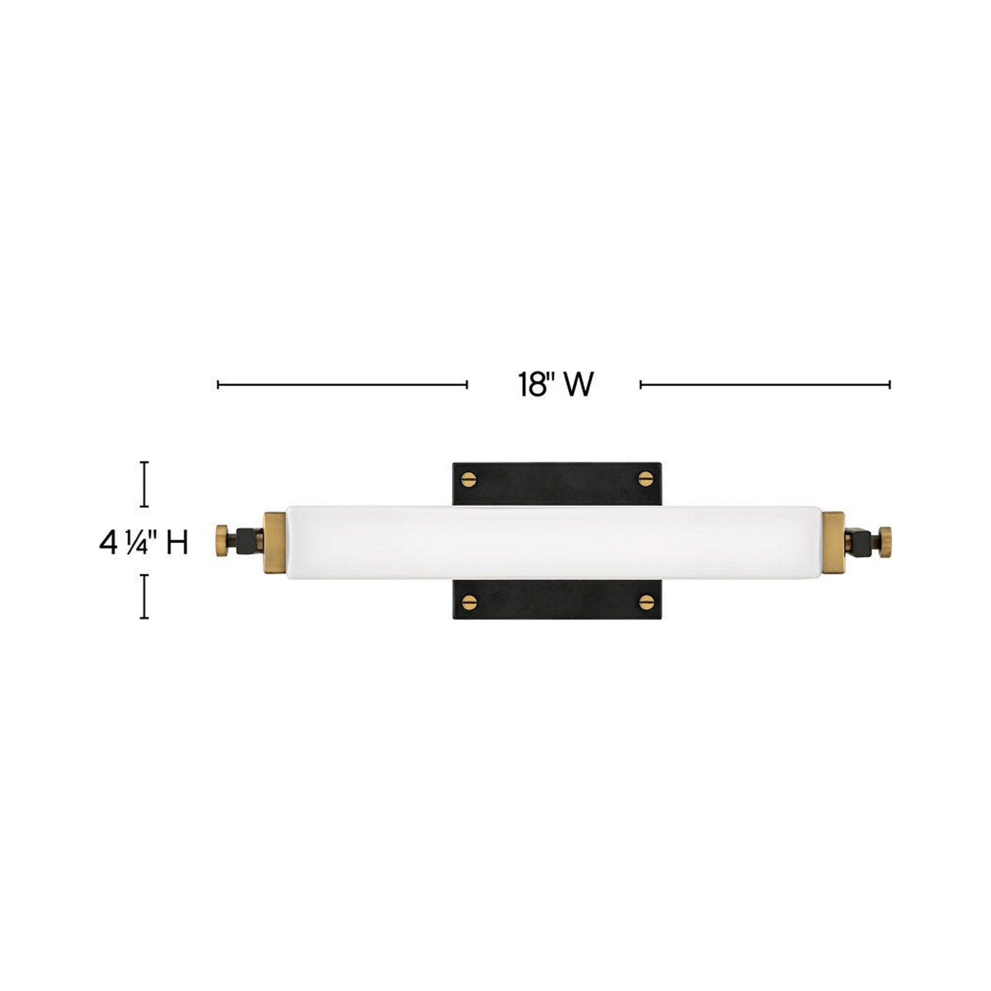 Rollins LED Bath Vanity Light - line drawing.