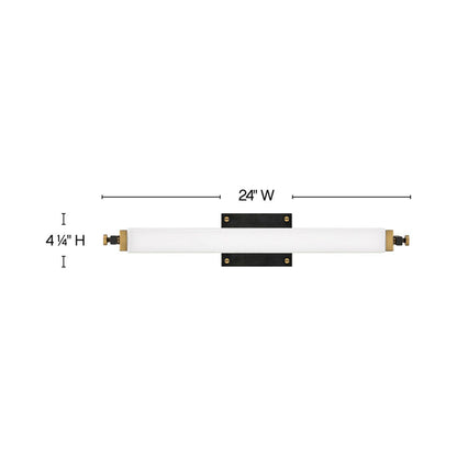 Rollins LED Bath Vanity Light - line drawing.