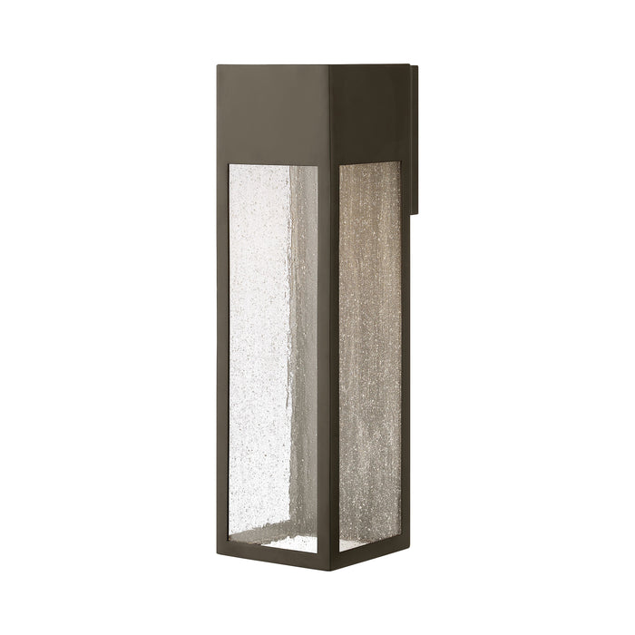 Rook Outdoor LED Wall Light in X-Large/Bronze.