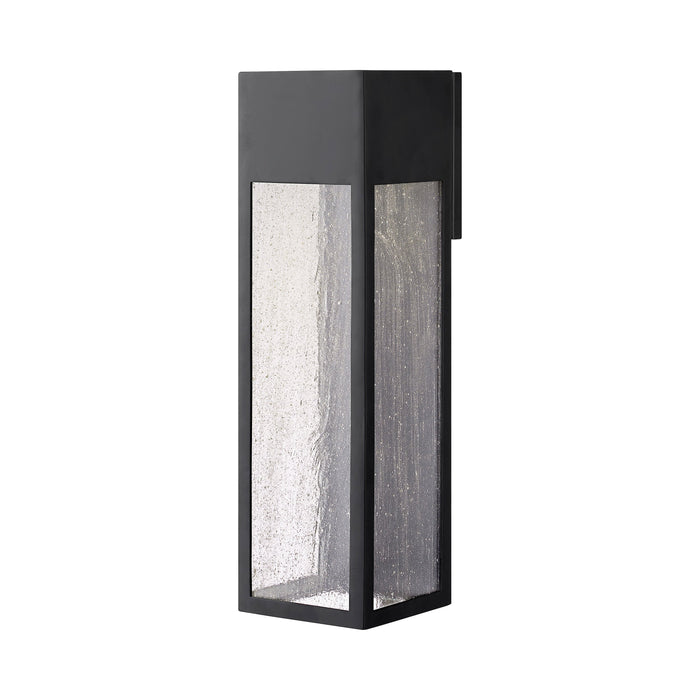 Rook Outdoor LED Wall Light in X-Large/Satin Black.