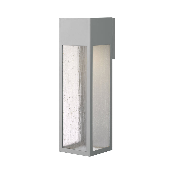 Rook Outdoor LED Wall Light in X-Large/Titanium.