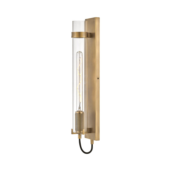 Ryden LED Wall Light in Heritage Brass.