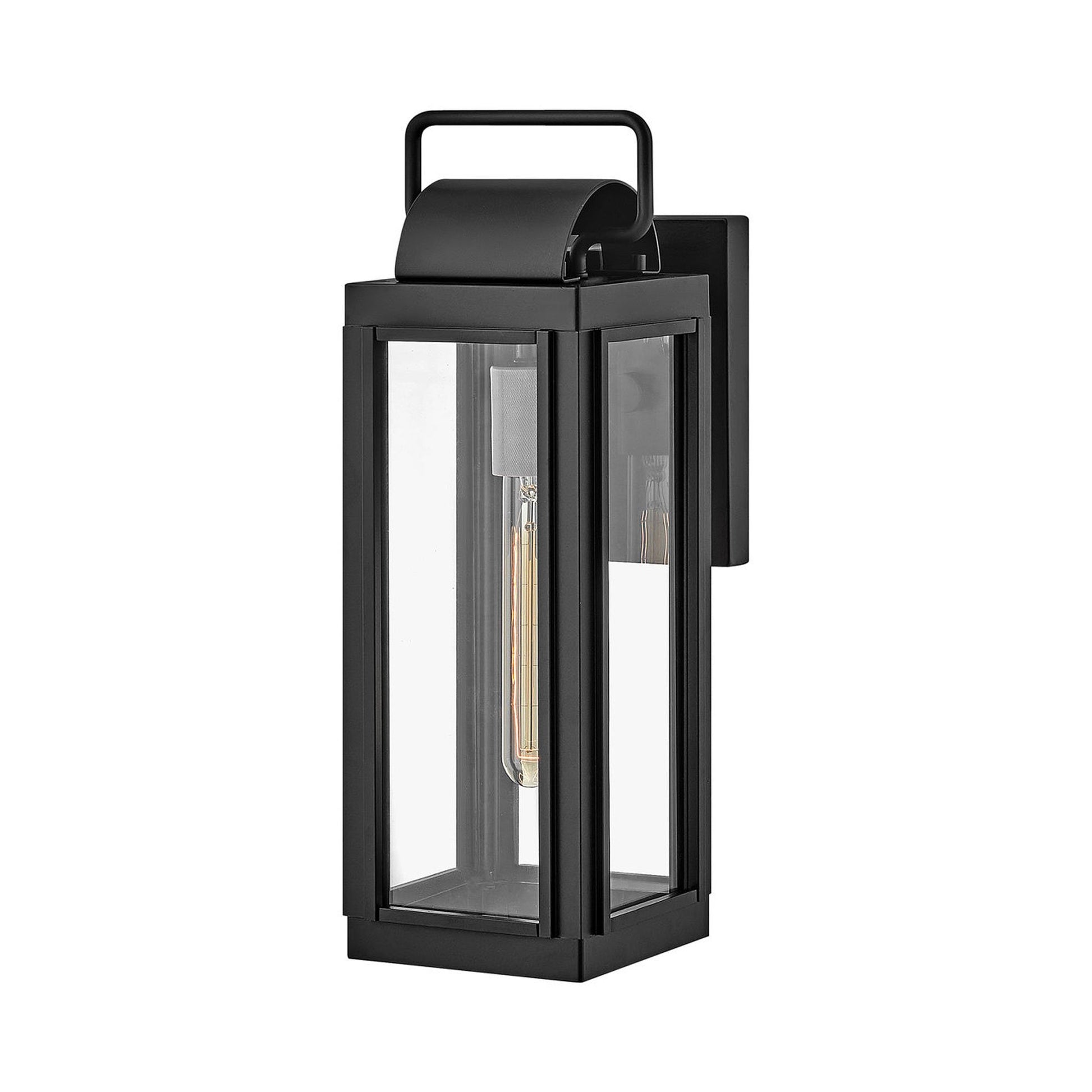 Sag Harbor Outdoor Wall Light in Small/ Black.