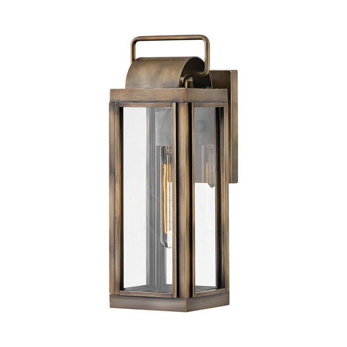 Sag Harbor Outdoor Wall Light in Small/Burnished Bronze.