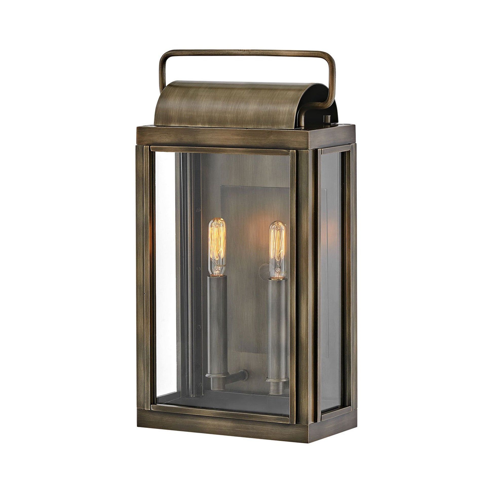 Sag Harbor Outdoor Wall Light in Medium/Burnished Bronze.