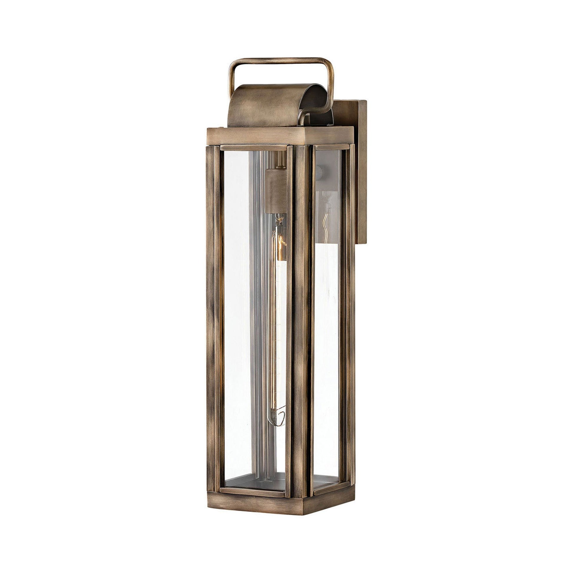 Sag Harbor Outdoor Wall Light in Large/Burnished Bronze.
